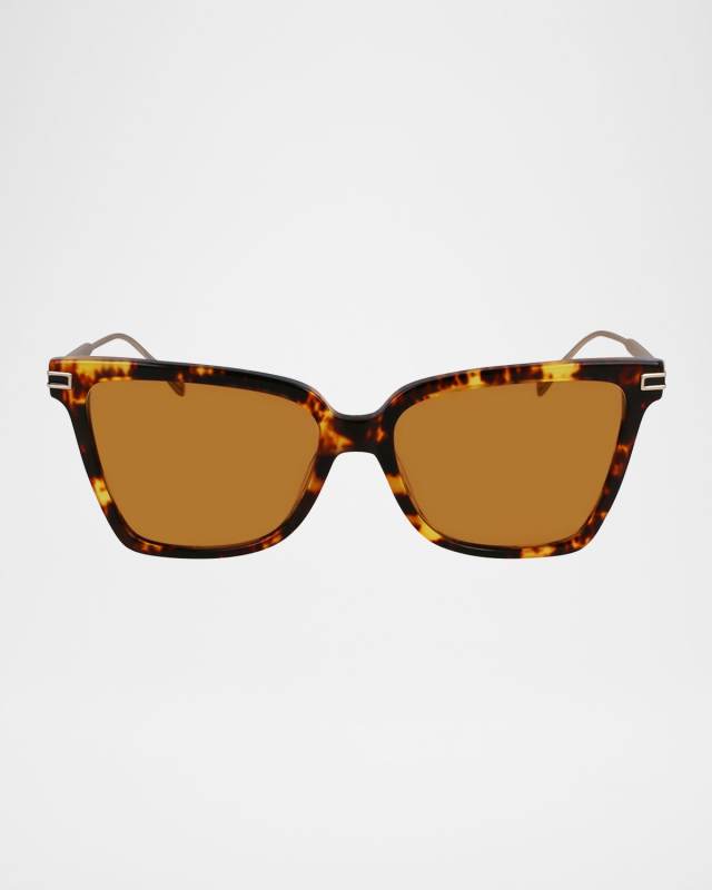 Gancino Acetate & Metal Cat-Eye Sunglasses